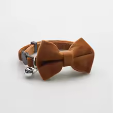 Velvet Bow Tie Cat Collar