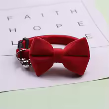 Velvet Bow Tie Cat Collar