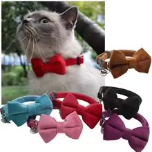 Velvet Bow Tie Cat Collar